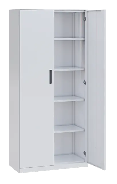 SLIM CONCEPT 03 skříň policová, 2-dvéřová, 1950x900x400 mm, bílá/úchytka antracit